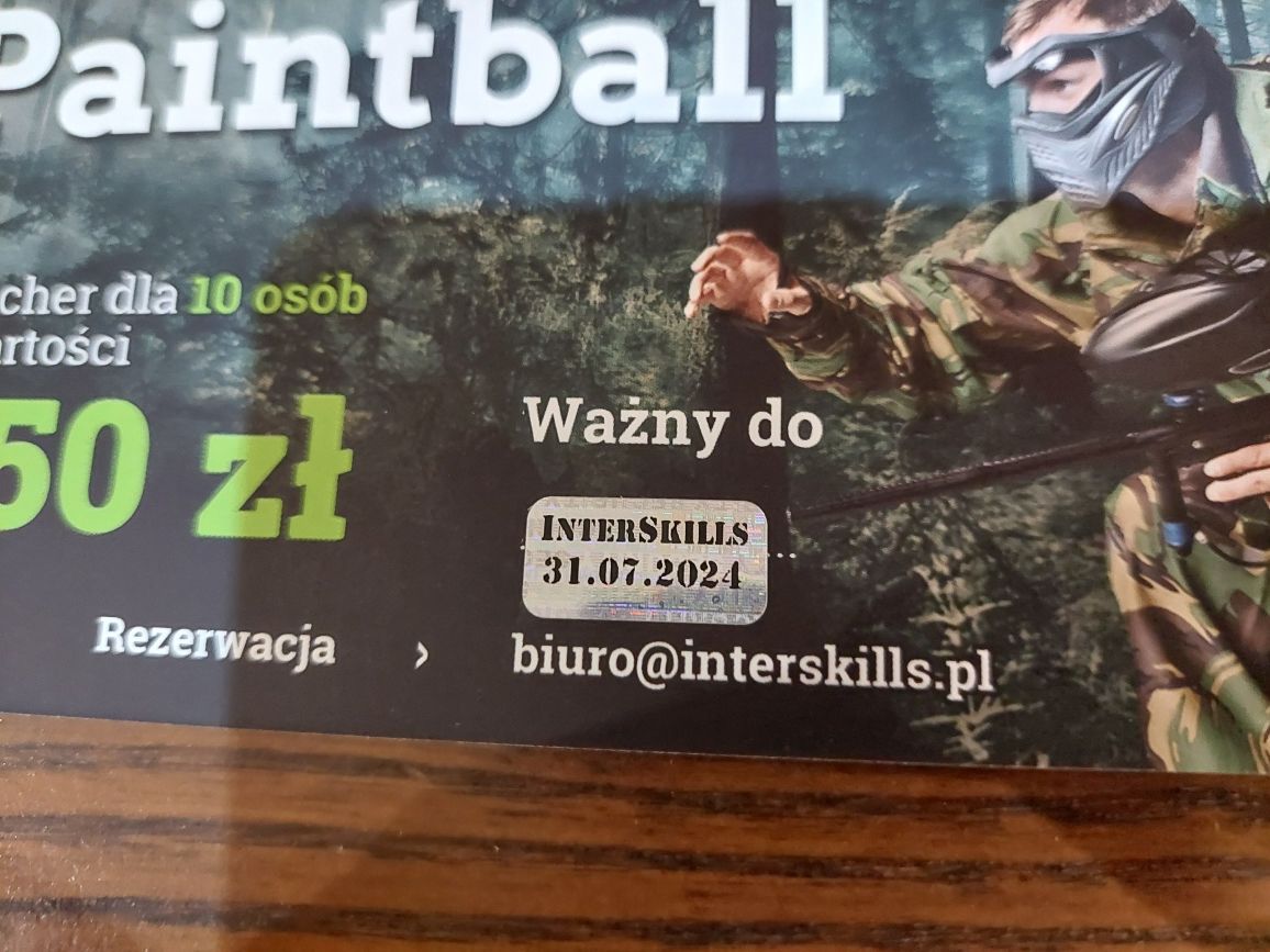 Voucher paintball