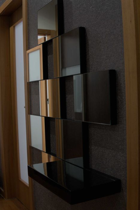 Móvel de Hall de Entrada Moderno com Espelho Decorativo