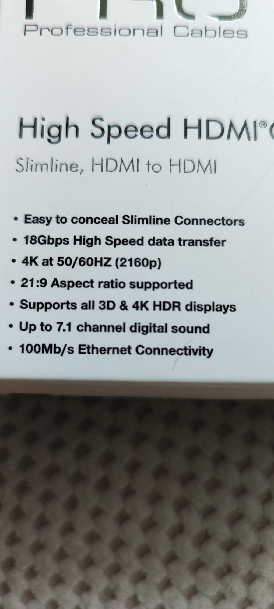 Kabel HDMI iWires PRO 4k HDR 5 metrów nowy