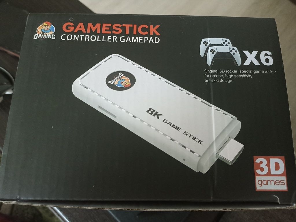 Ігрова приставка Game Stick X6 3D HDMI 4K + 2 бездротові джойстики