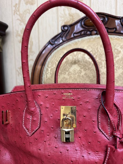 Сумка Біркін страус шкіра