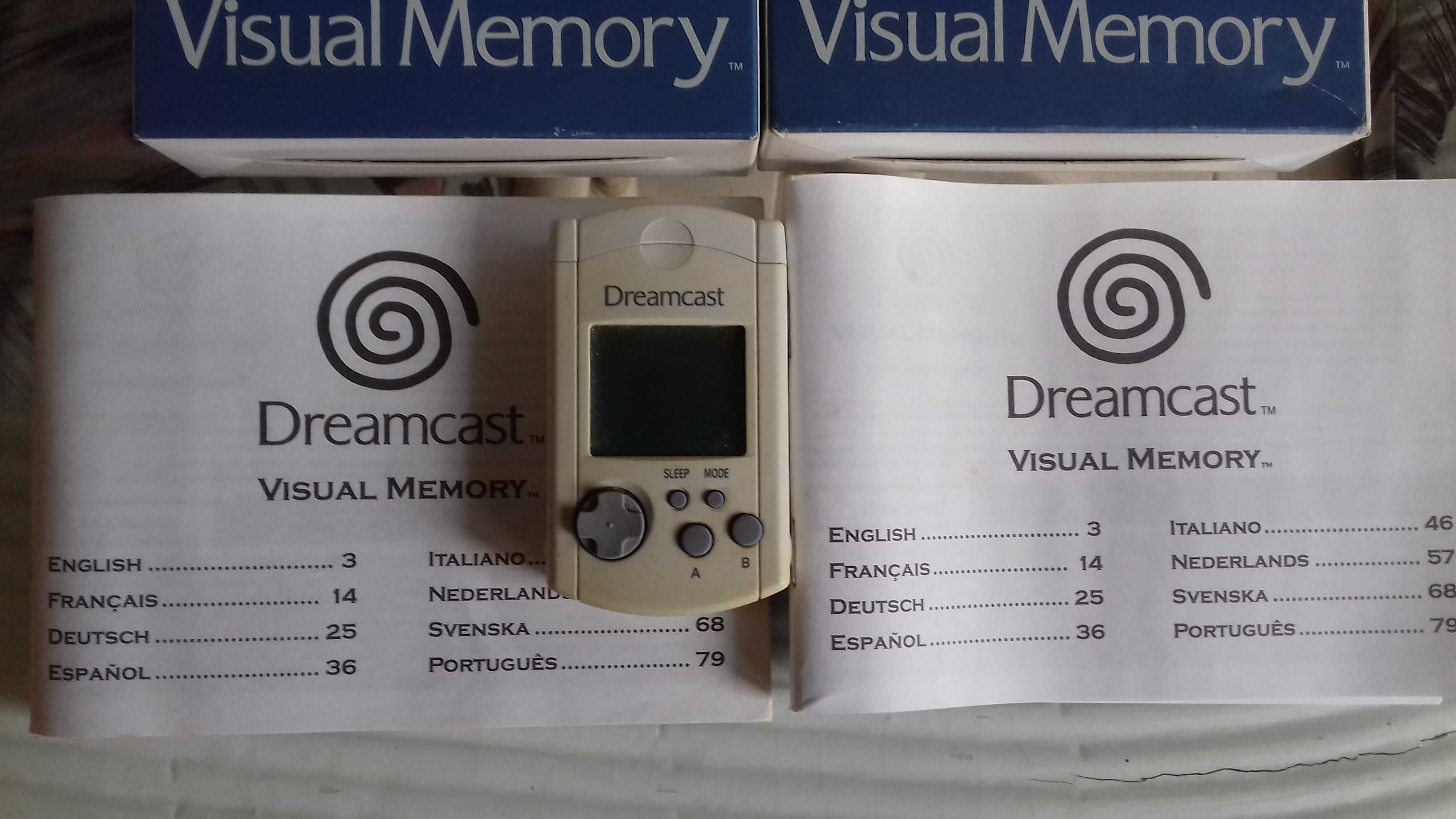 Visual Memory Dreamcast usados com caixas originais