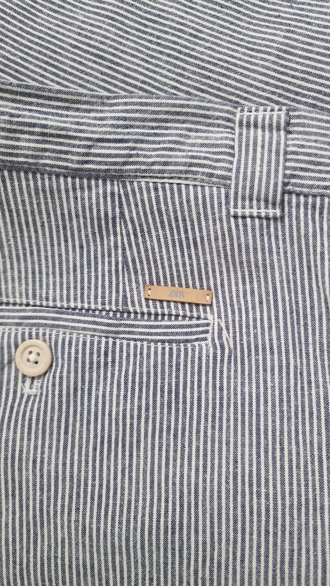 Мужские льняные брюки zara