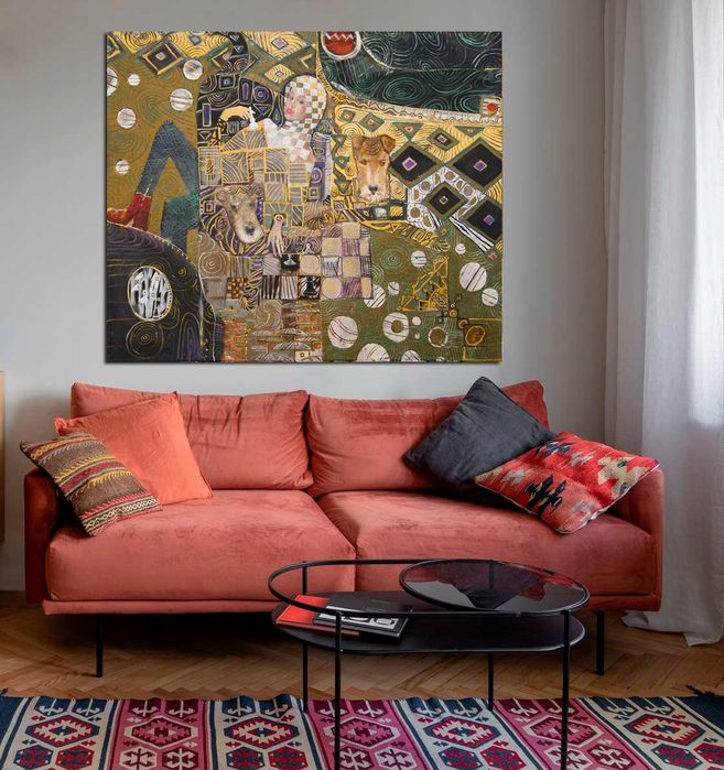 Картина -  "happy-go-lucky racers" беспечные гонщики , 90-75 oil