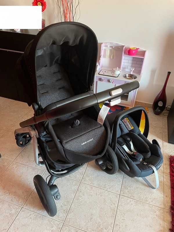 Carrinho Bebe Confort Lila + ovinho Rock + base ISOFIX