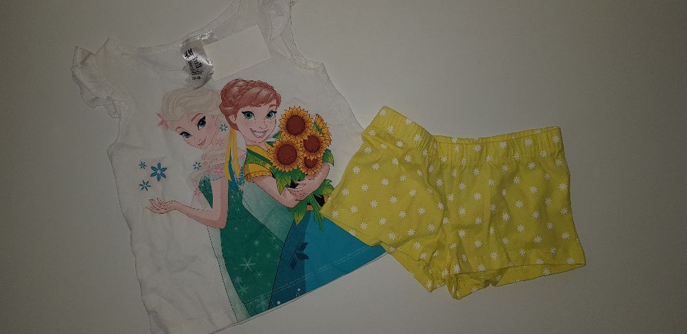 Nowy komplet H&M Kraina Lodu, Frozen Elsa 98/104 z metkami