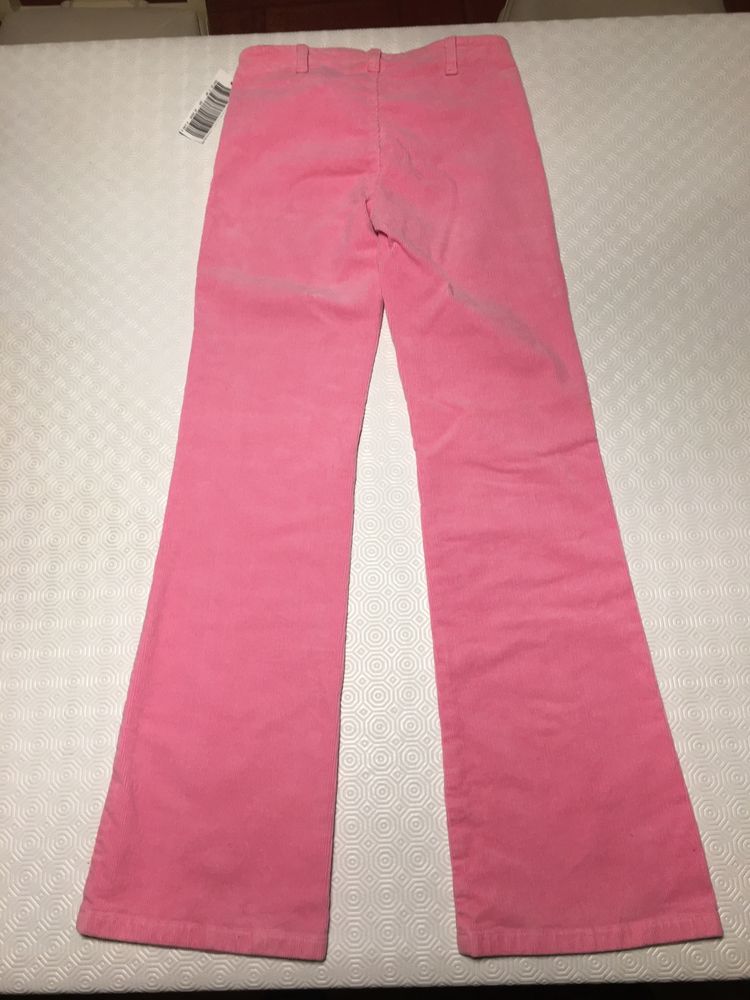 Calças em bombazine cor de rosa - 10 anos