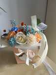Flower box mydlane kwiaty prezent zakończenie roku