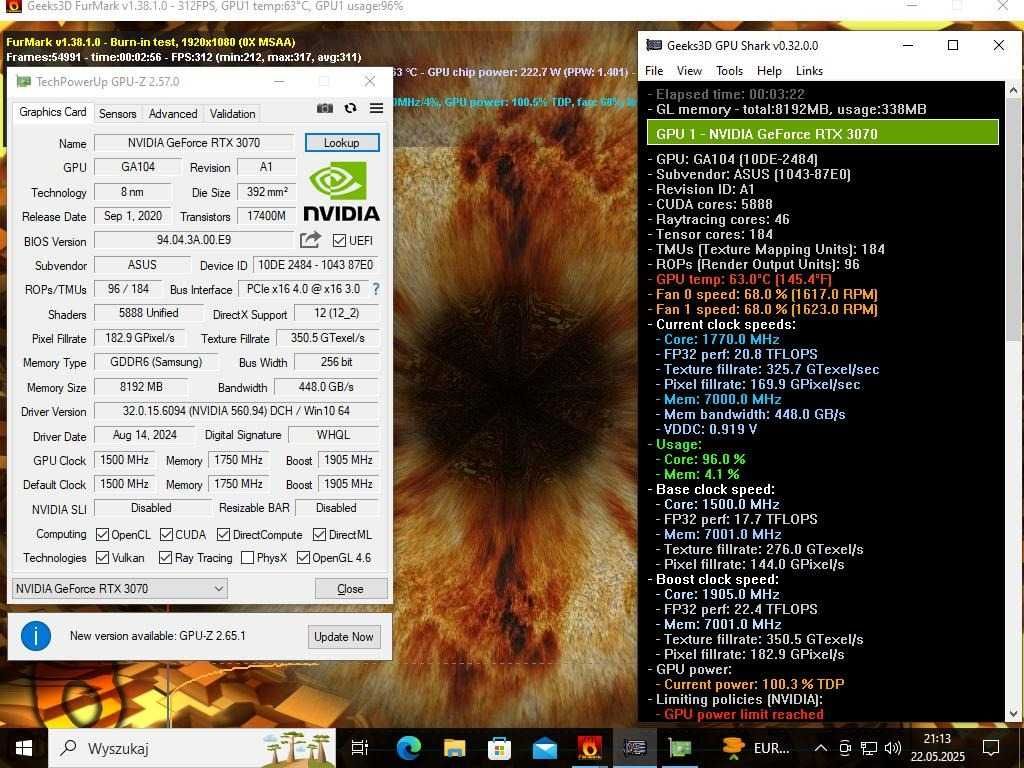 Karta graficzna | RTX 3070 ASUS 8GB GDDR6 | ASUS STRIX WHITE | TOP!