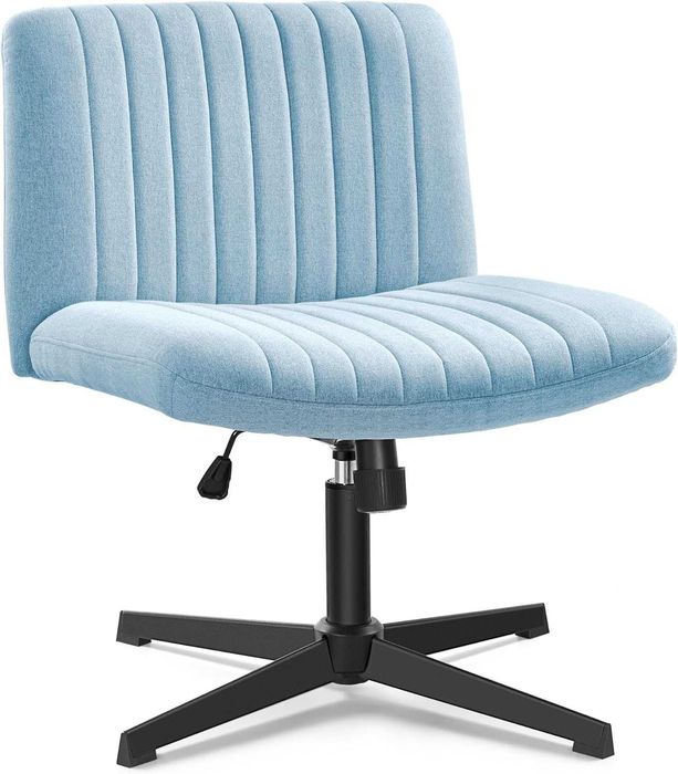 Fotel biurowy krzesło obrotowe regulacja wysokości szeroka tapicerka