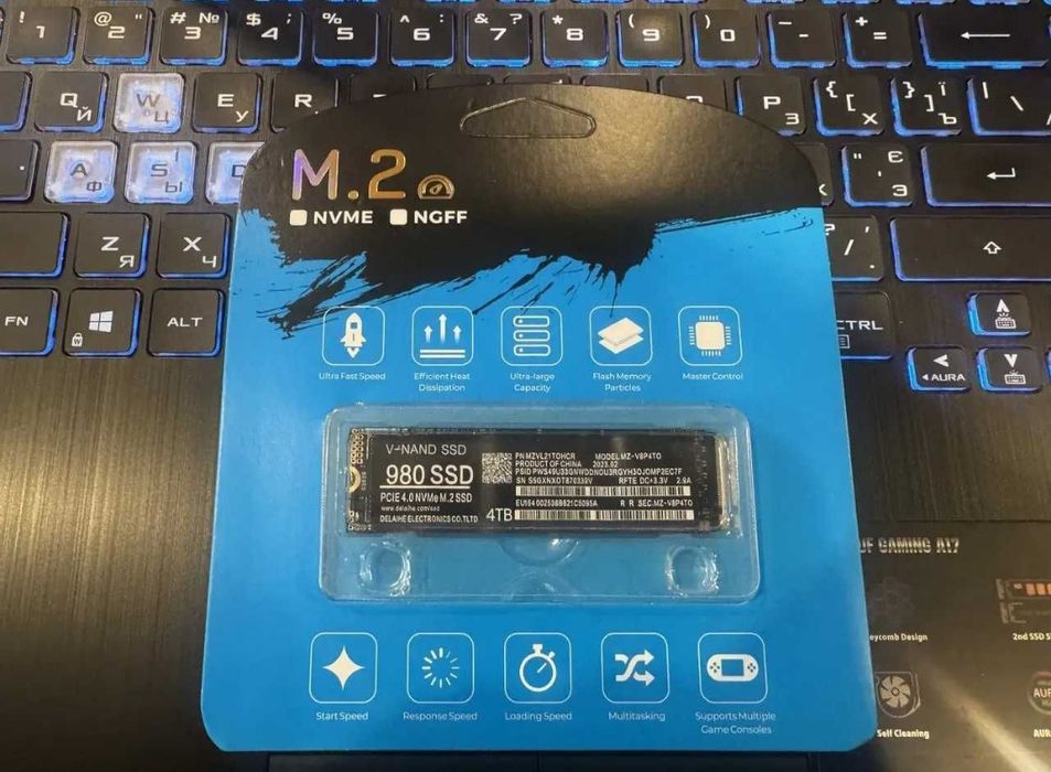 SSD M.2 NVMe та SATA (1-4TB)