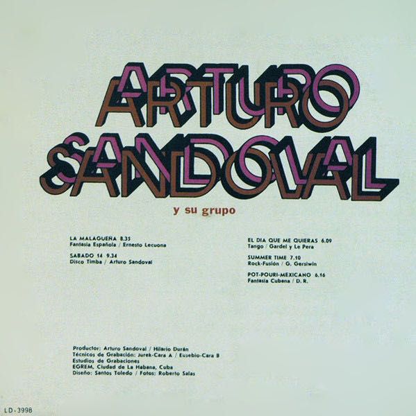 Arturo Sandoval Y Su Grupo 1981 виниловая пластинка Jazz, Latin Куба
