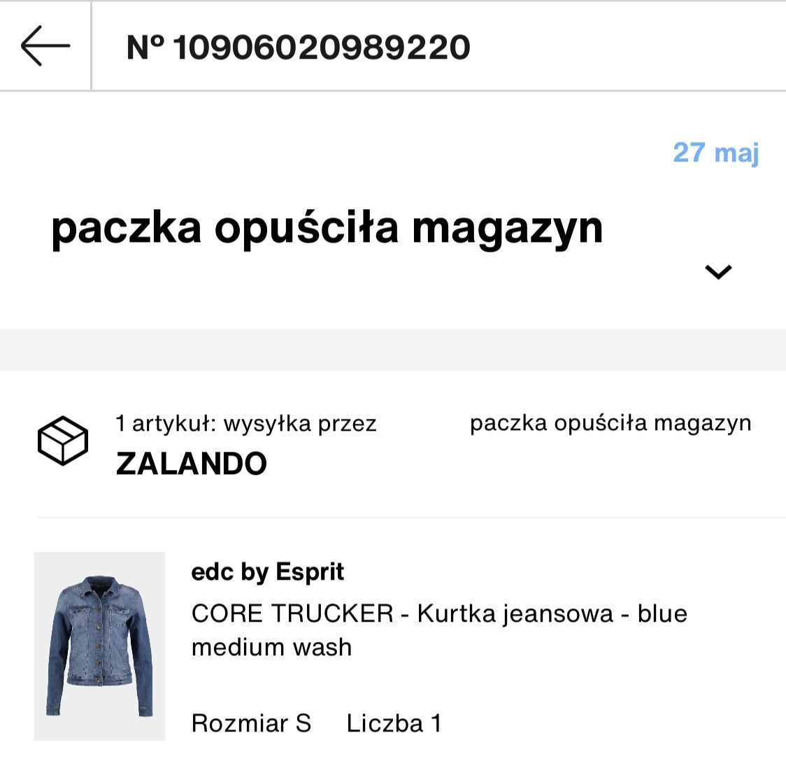 Esprit Core Tracker jeansowa kurtka z Zalando. Rozmiar S. Nowa