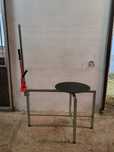Obrotowy stół do pakowania paczek blat 60cm + napinacz do foli stretch