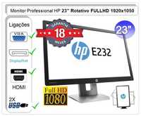 Monitor Profissional HP 23″ FHD 1920 x 1050 | VGA | DP | HDMI | 2 USB