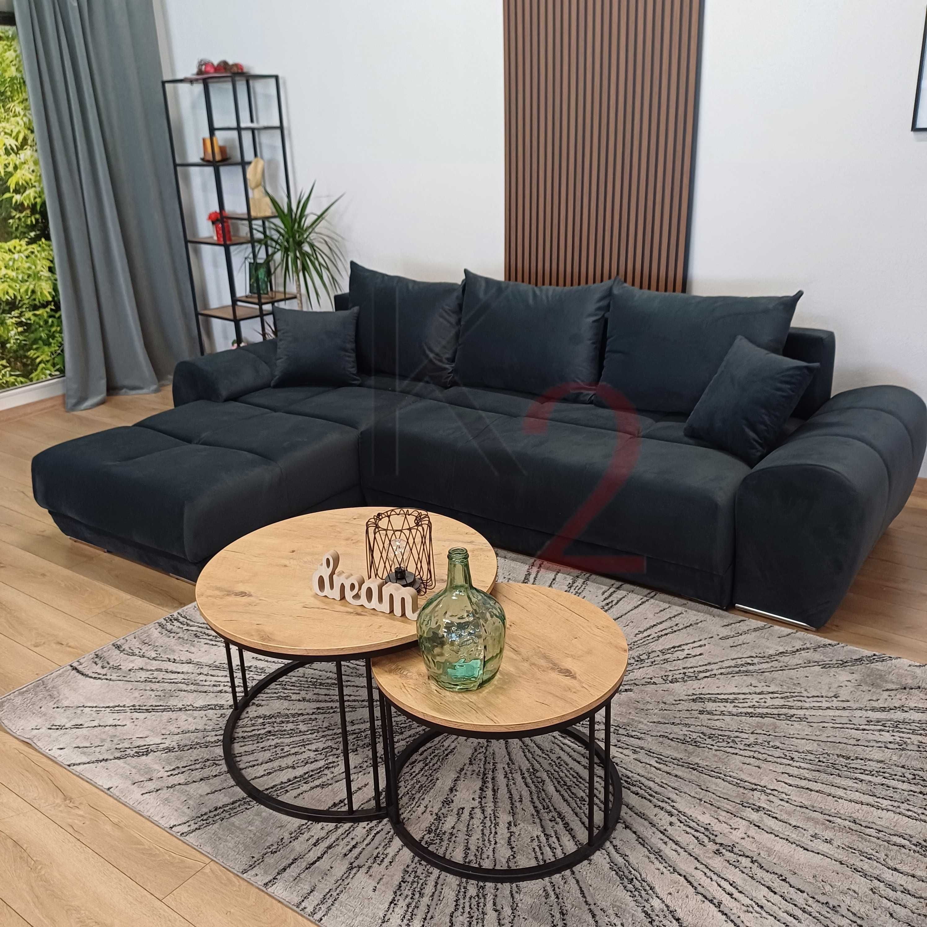 Narożnik Alaska, pikowana sofa, USB kanapa, gratis,