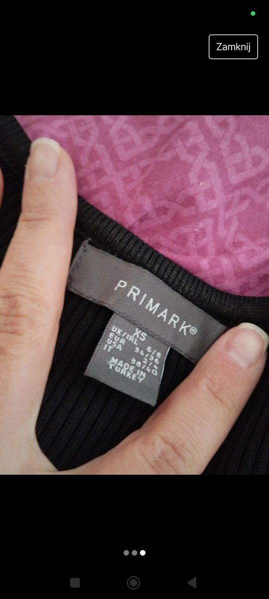 Bluzka damska z długim rękawem XS Primark