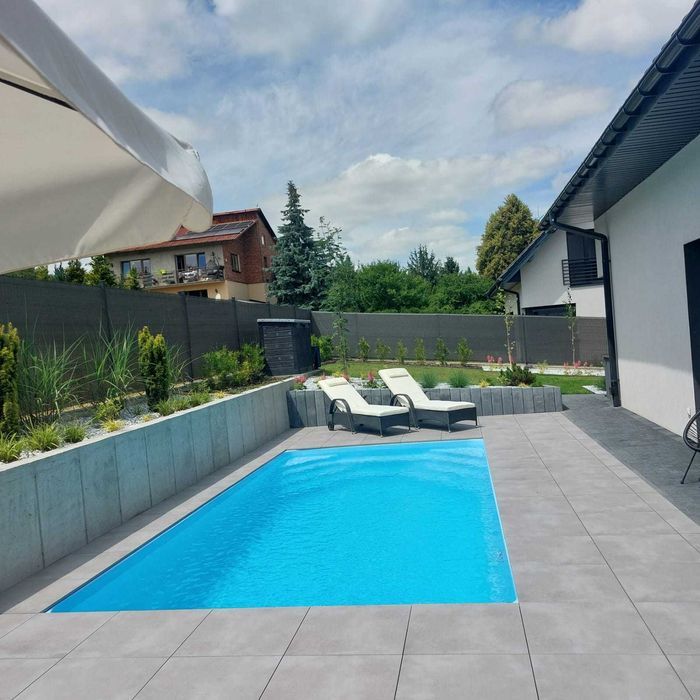 Basen poliestrowy 8,50x3,70x1,55m szybka dostawa PROMOCJA