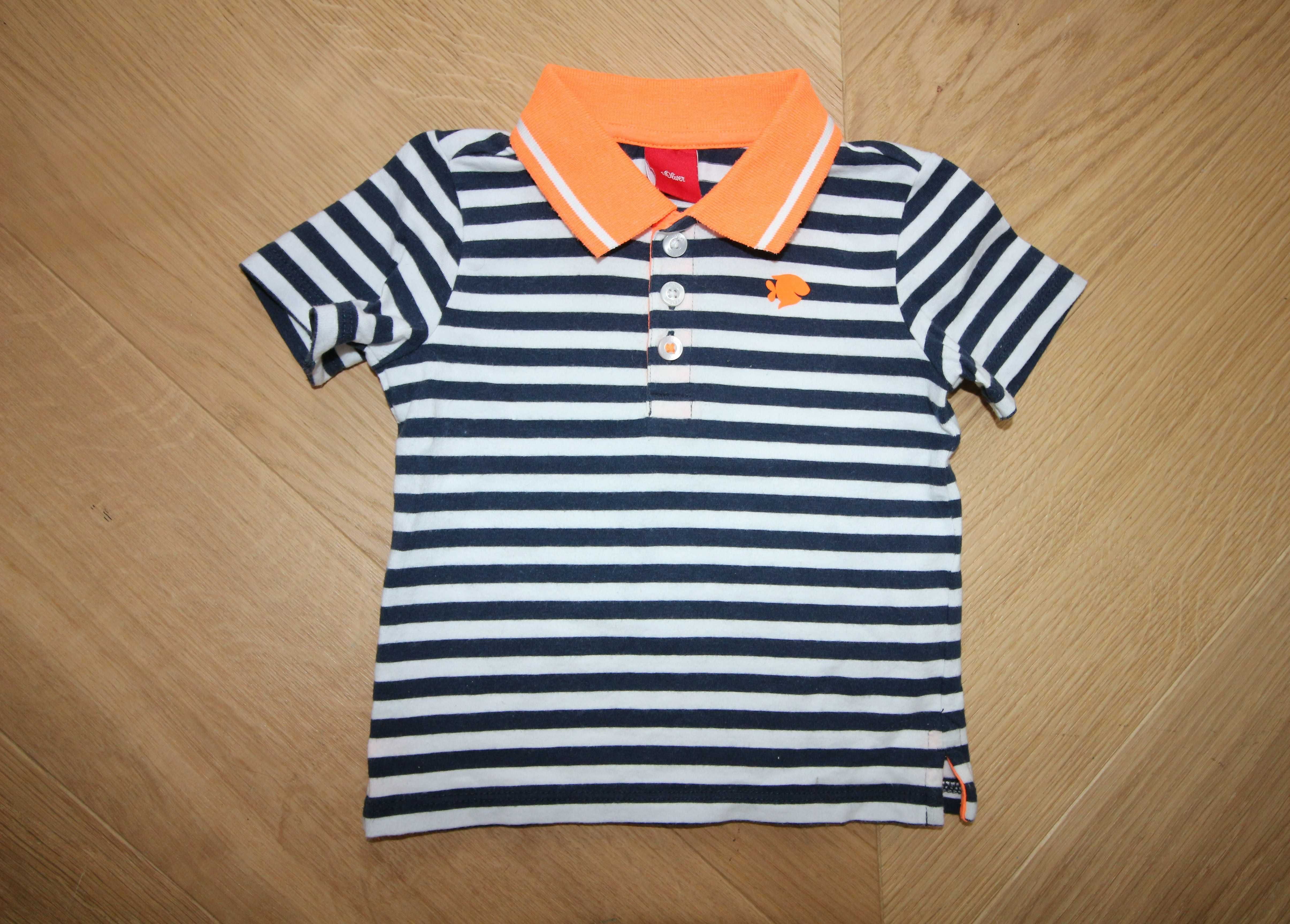 Polo w paski S.Oliwer - rozm. 74cm - stan bardzo dobry