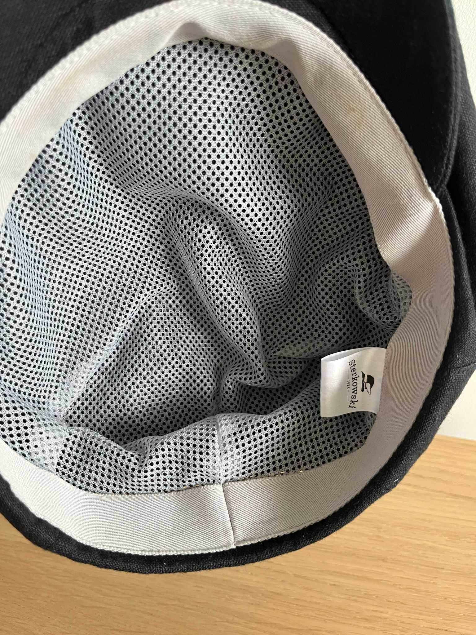 Kaszkiet Derby marki Sterkowski, len, rozmiar 54 cm