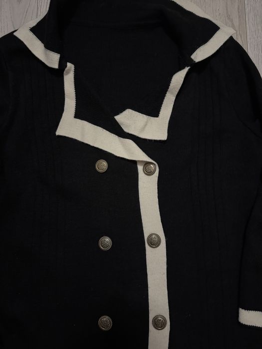 Трикотажна  чорна сукня 50розмір