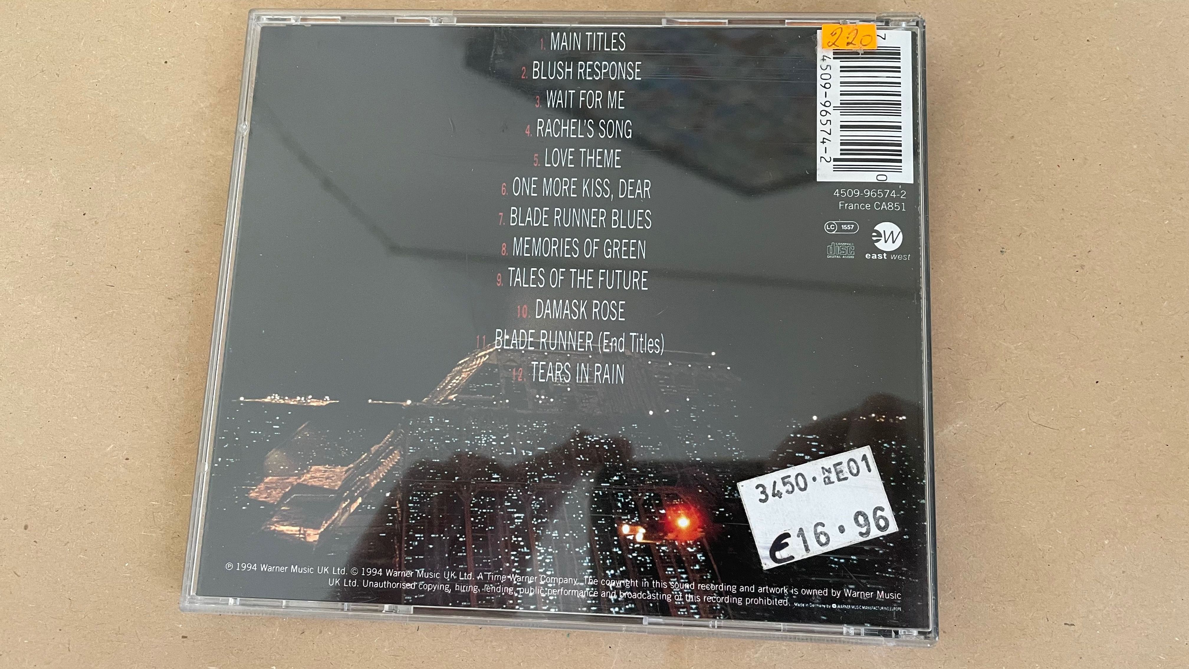 Cd - Vangelis - OST - Blade Runner