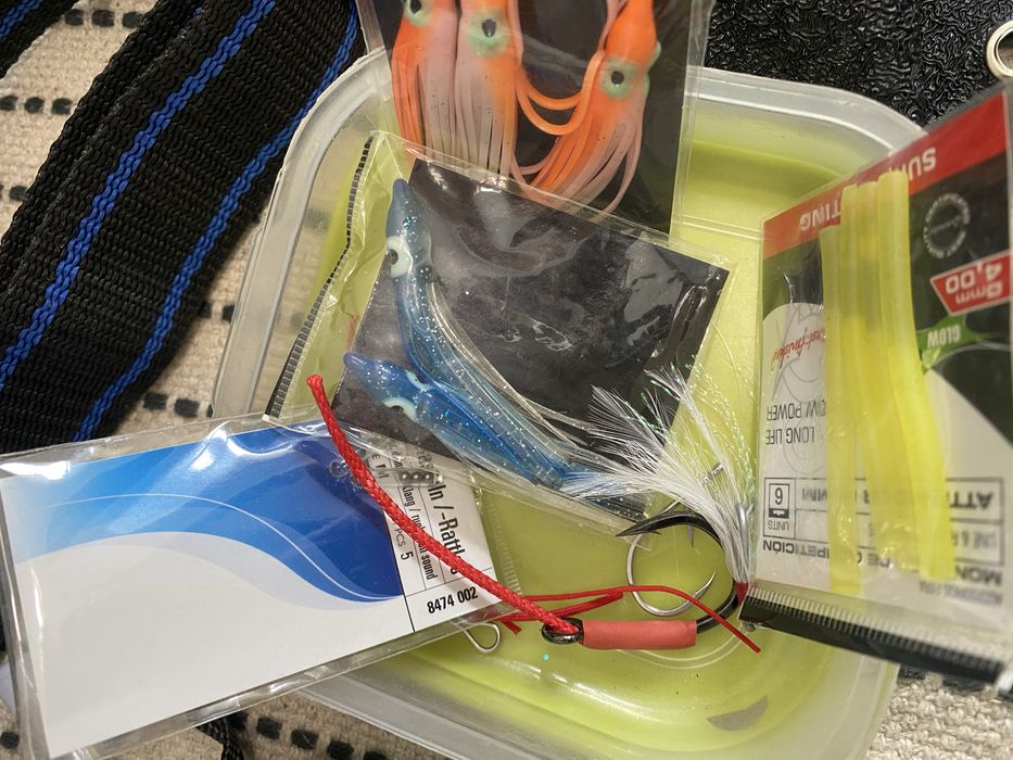 Conjunto pesca varios artigos