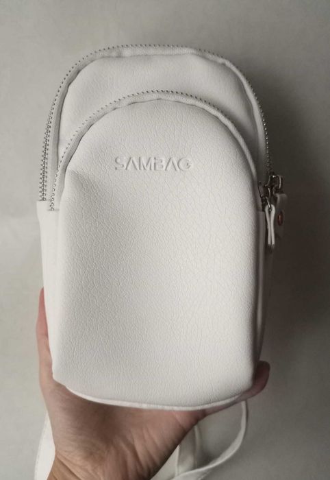 Маленькая белая женская сумка поясная, crossbody, чехол для телефона
