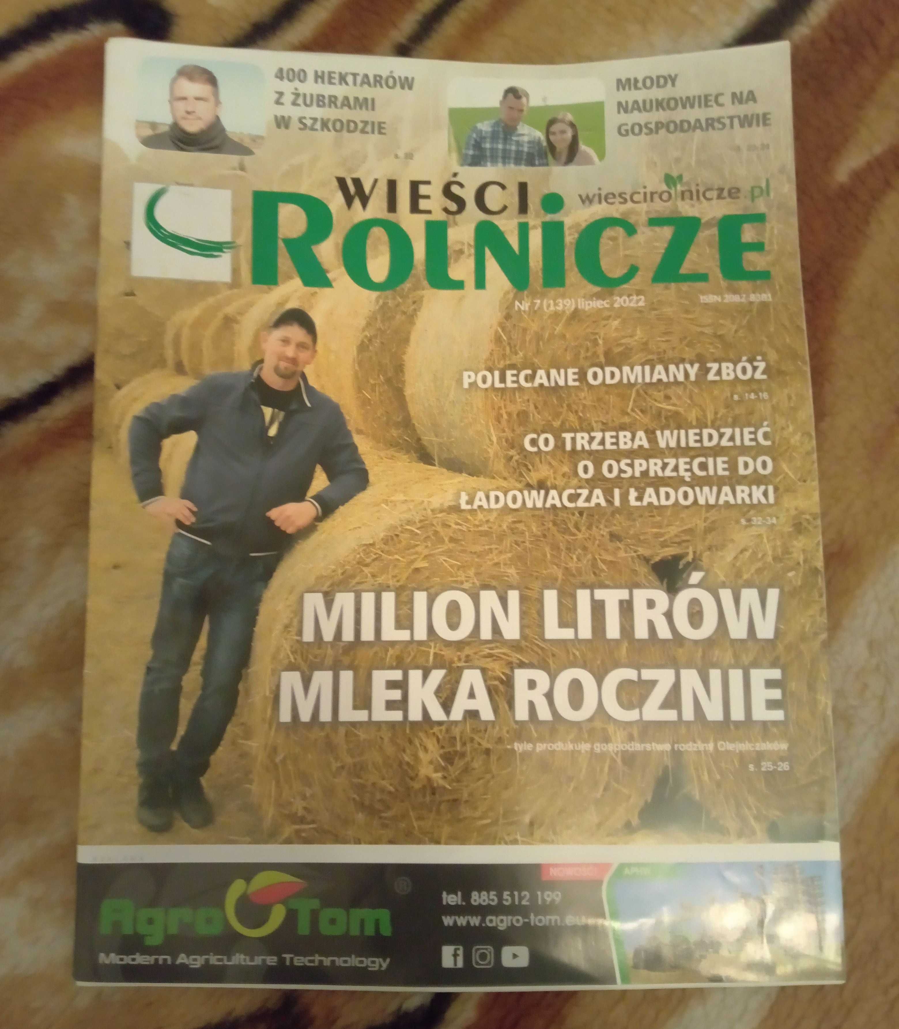 Sprzedam 2 czasopisma wieści rolnicze z 2024 roku, 1 z 2020 i 1 z 2022