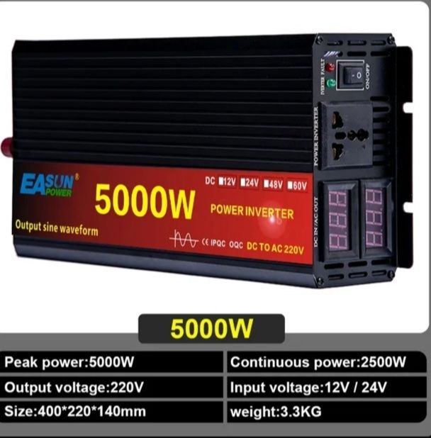 Inversores de potência 24v 220v