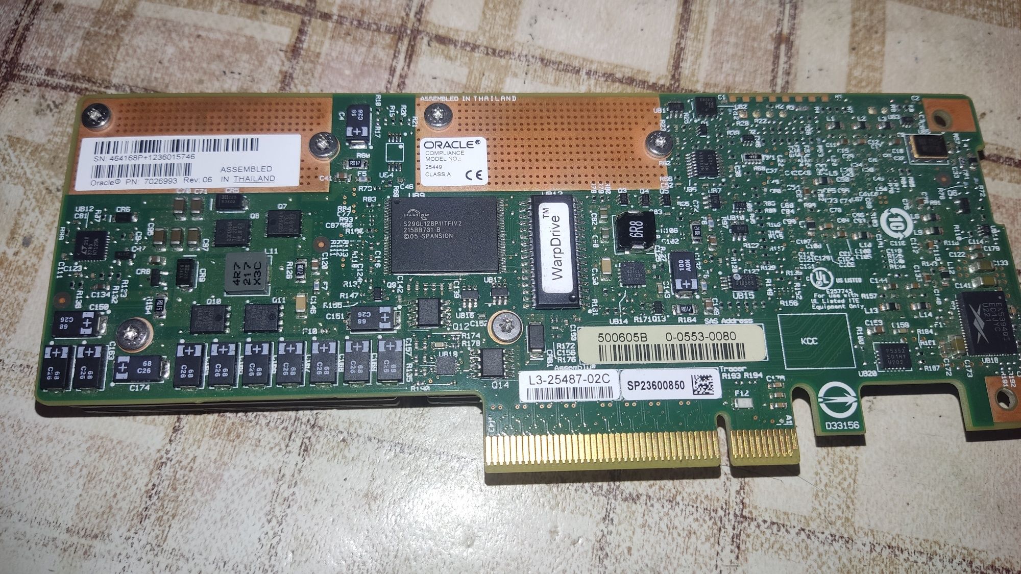 SSD 400GB PCI-e LSI WarpDrive/Sun F40 (702699З 464168P 1224002406)