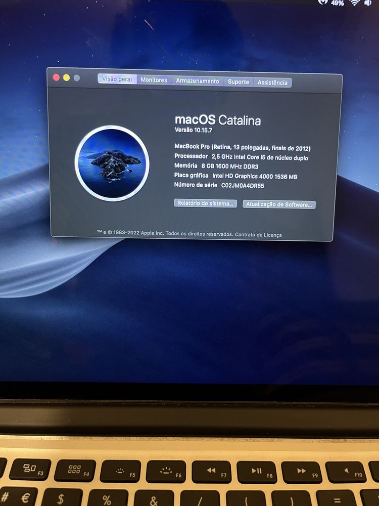 Macbook pro 13 late 2012 - 1TB SSD memoria