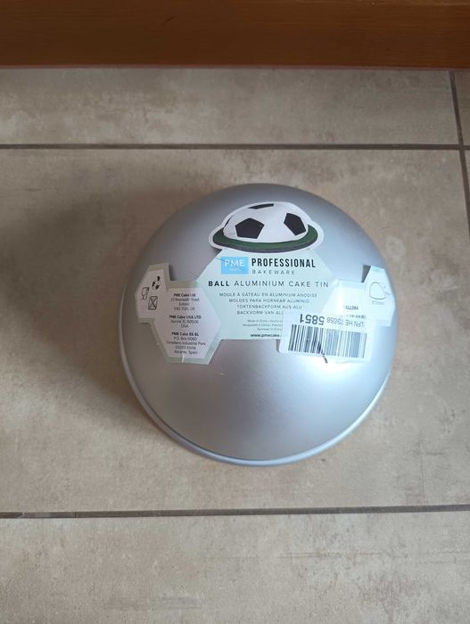 PME BALL084 aluminiowa blacha do tortów kulowa/półkuli, 20x10cm NOWA