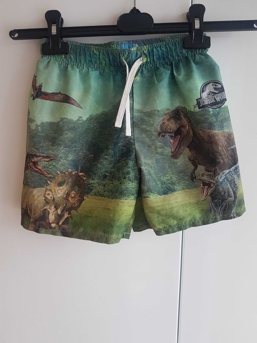 Nowość 2025:) szorty kąpielowe dinozaury H&M roz 122/128