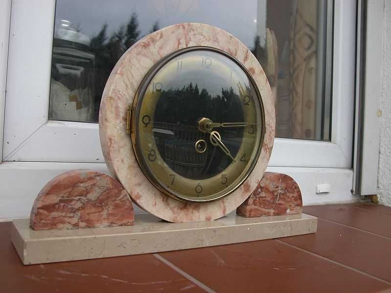 szlifowany kamień marmurowy zegar kominkowy
