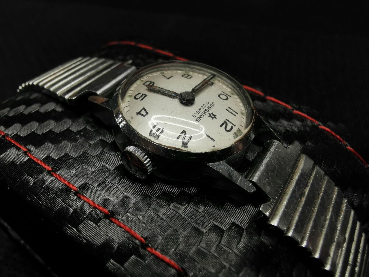 Stary niemiecki zegarek damski mechaniczny Junghans vintage