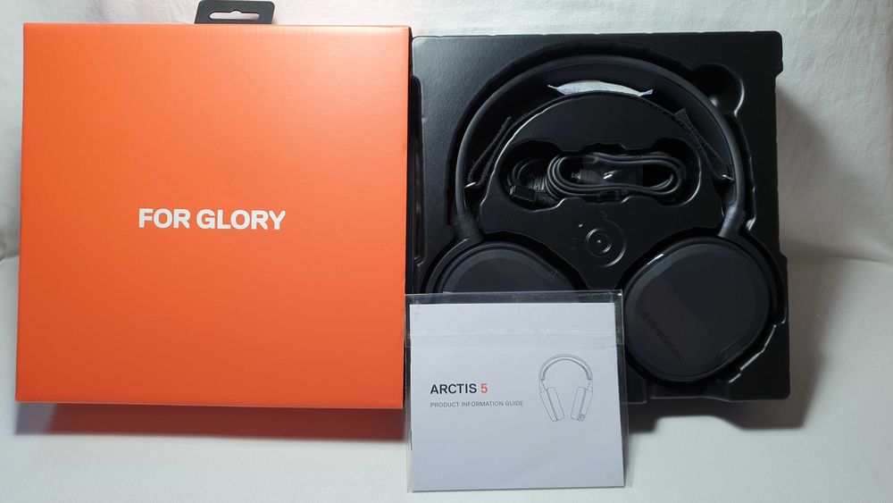 Słuchawki nauszne SteelSeries Arctis 5 BLACK - NOWE.