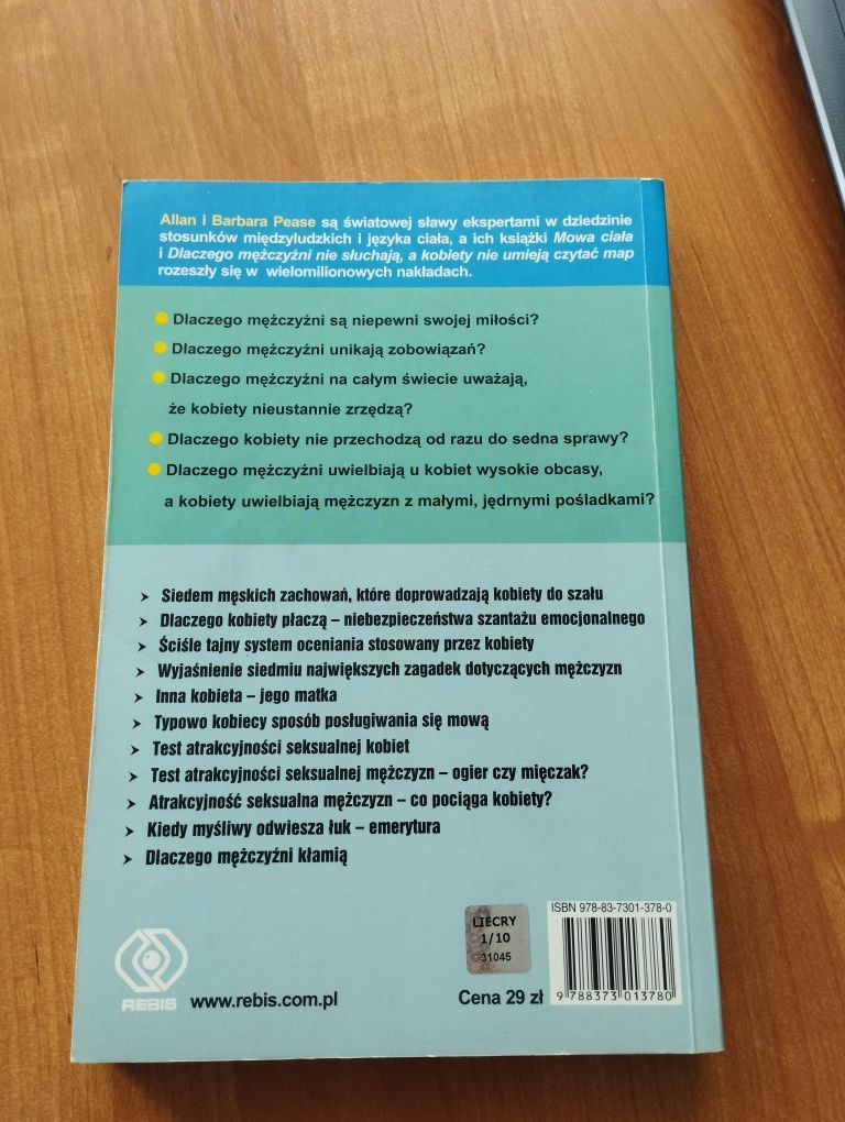 Allan i Barbara Pease Dlaczego mężczyźni kłamią, a kobiety płaczą