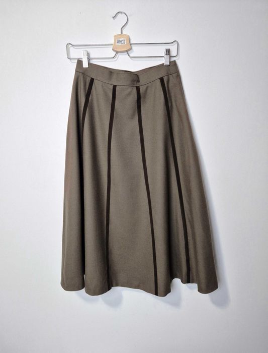 Piękna wełniana rozkloszowana spódnica vintage M, 100% wełna, wool