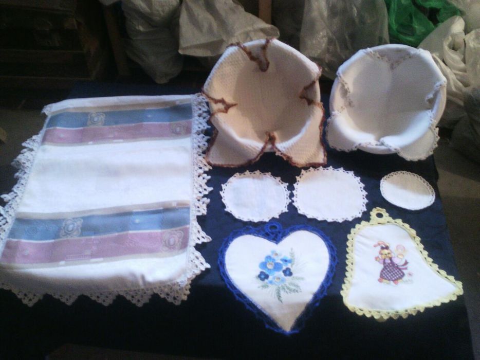 Artesanato em trapilho e renda