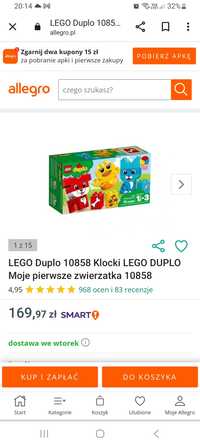 Trzy zestawy Lego Duplo