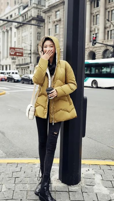 Пуховик з наповнювачем качиного пуху, розмір L-XL,