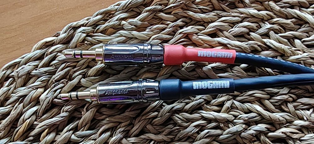 Kabel słuchawkowy 6,3- 2x 3,5 Mogami 6m