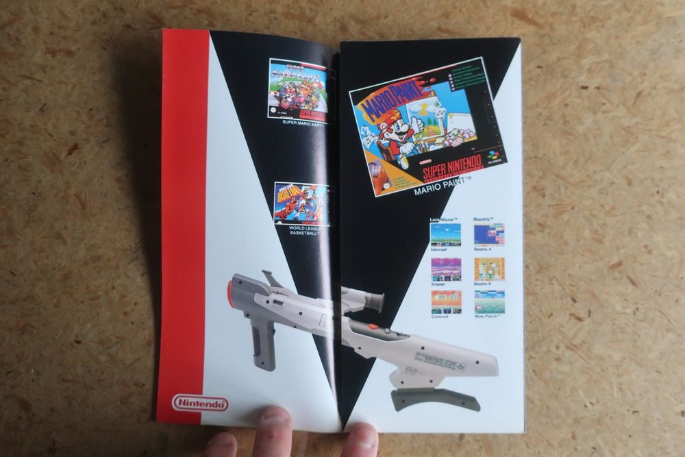 Publicidade oficial Super Nintendo com jogos (novo, 1992, raro)