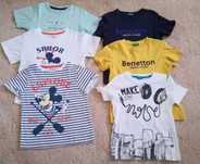 T-shirts várias 4/5 anos
