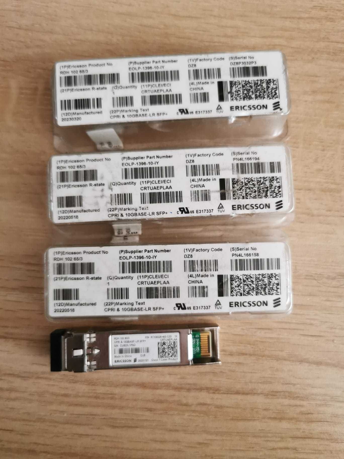 Transceiver  SFP+Ericsson RDH 102 65/3 10GBASE-LR 1310nm 10km