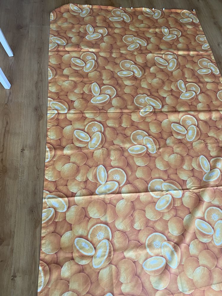 Home 2 długie Zasłony w pomarańcze pomarańczowe 250 cm z zabkami