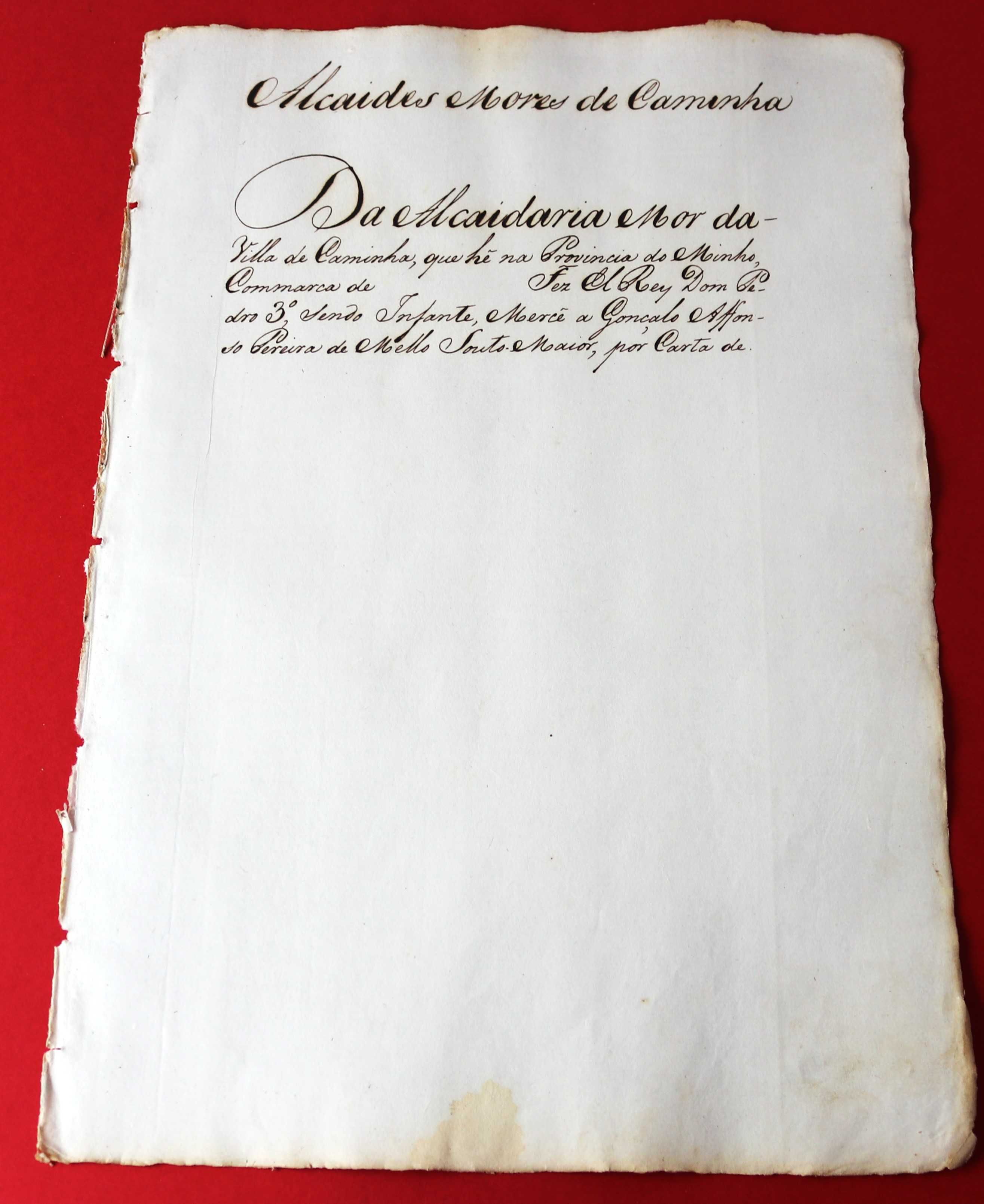 Alcaides Mores de Caminha D. Pedro III
