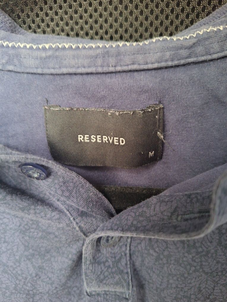 Granatowa koszulka polo Reserved