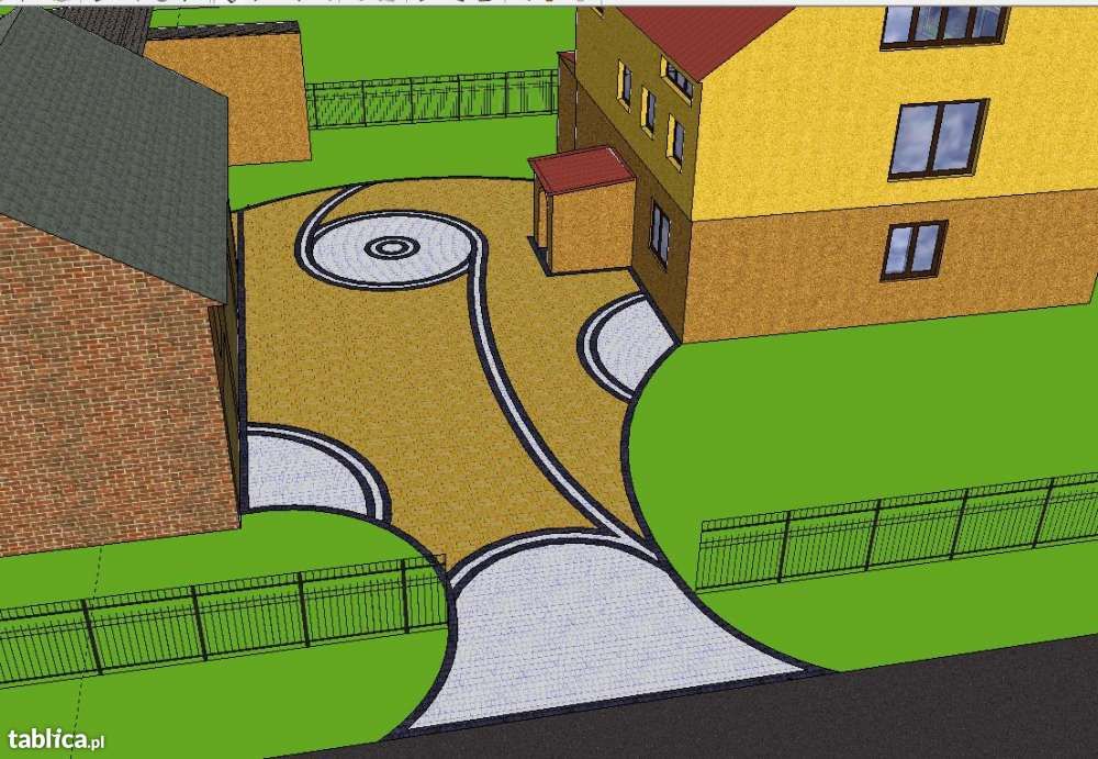 BRUKARSTWO / Układanie kostki brukowej / Projekt 3d gratis!